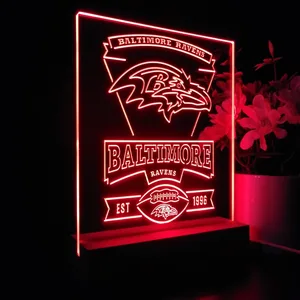 Baltimore Ravens EST 1996 LED Desk Light