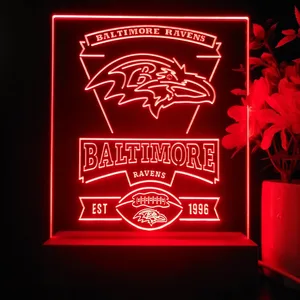 Baltimore Ravens EST 1996 LED Desk Light