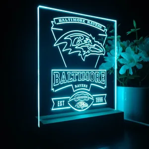 Baltimore Ravens EST 1996 LED Desk Light