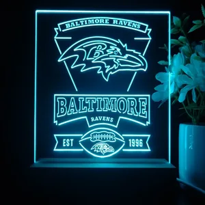 Baltimore Ravens EST 1996 LED Desk Light