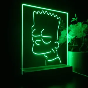 Bart Simpson Head LED Desk Light