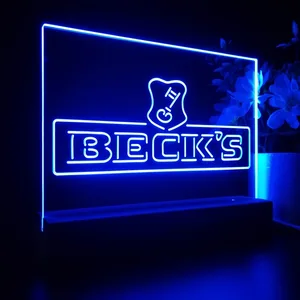 Beck's Key Logo LED Desk Light