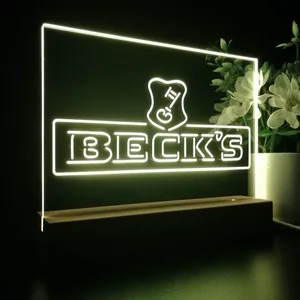 Beck's Key Logo LED Desk Light