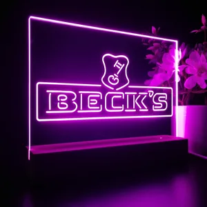 Beck's Key Logo LED Desk Light