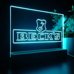 Beck's Key Logo LED Desk Light