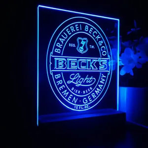 Becks Light Logo LED Desk Light
