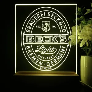 Becks Light Logo LED Desk Light