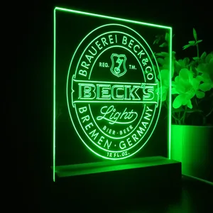 Becks Light Logo LED Desk Light