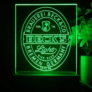 Becks Light Logo LED Desk Light