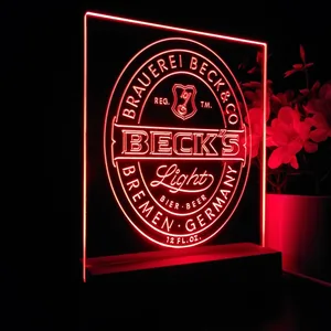 Becks Light Logo LED Desk Light