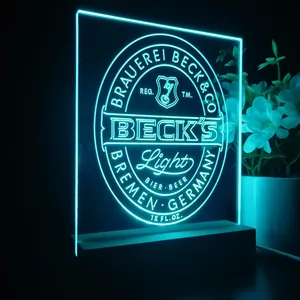 Becks Light Logo LED Desk Light