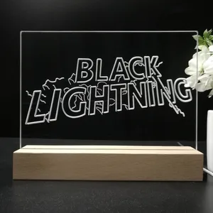 Black Lightning LED Desk Light