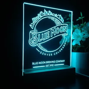 Blue Moon Denver Colorado LED Desk Light