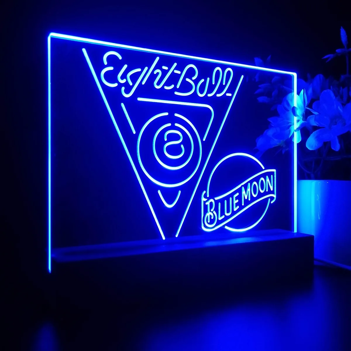 Blue Moon Eight Ball Billiards Pool LED Desk Light