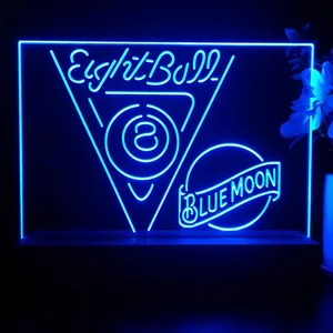 Blue Moon Eight Ball Billiards Pool LED Desk Light