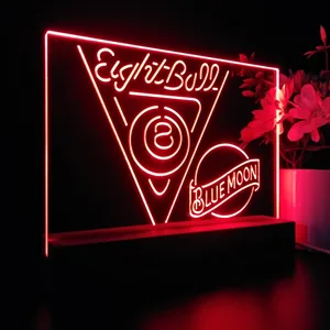 Blue Moon Eight Ball Billiards Pool LED Desk Light