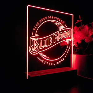 Blue Moon Logo LED Desk Light