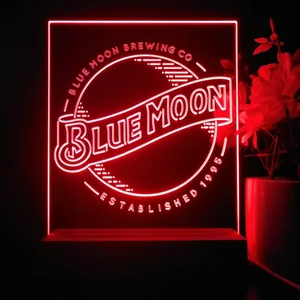 Blue Moon Logo LED Desk Light