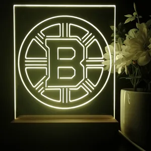 Boston Bruins Plain Logo LED Desk Light