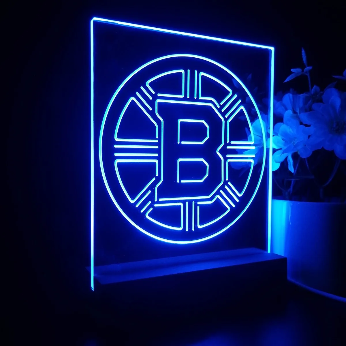 Boston Bruins Plain Logo LED Desk Light