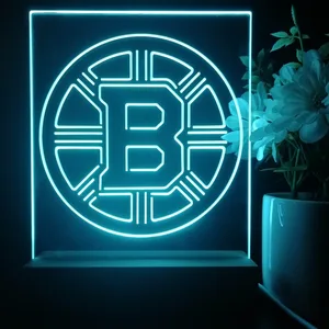 Boston Bruins Plain Logo LED Desk Light