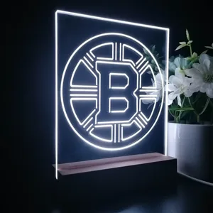 Boston Bruins Plain Logo LED Desk Light