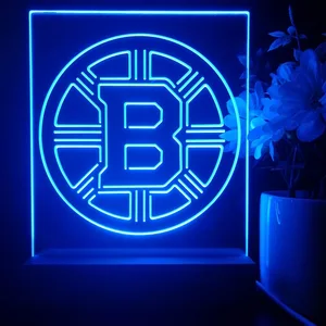 Boston Bruins Plain Logo LED Desk Light