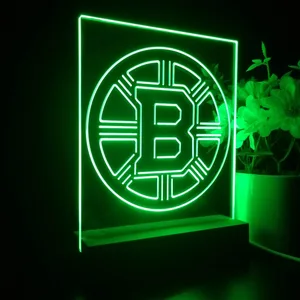 Boston Bruins Plain Logo LED Desk Light
