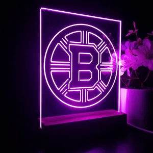 Boston Bruins Plain Logo LED Desk Light