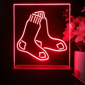 Boston Red Sox Logo 1 LED Desk Light