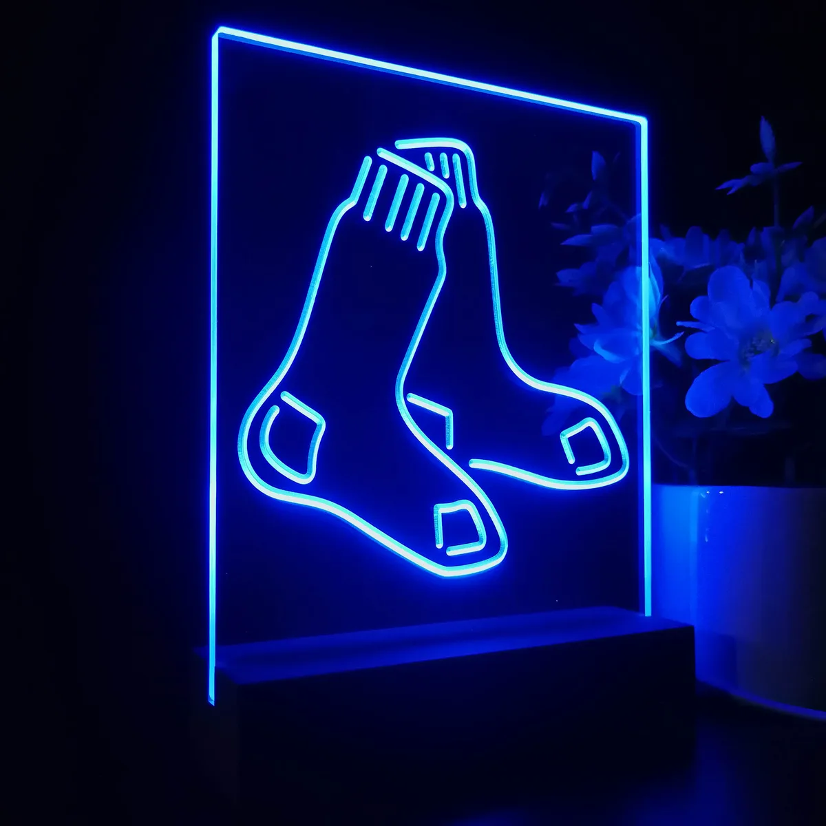 Boston Red Sox Logo 1 LED Desk Light