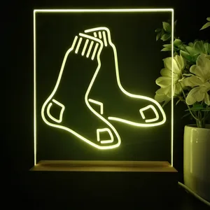 Boston Red Sox Logo 1 LED Desk Light