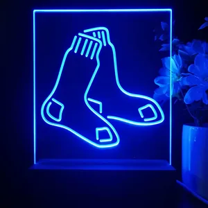 Boston Red Sox Logo 1 LED Desk Light