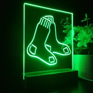 Boston Red Sox Logo 1 LED Desk Light