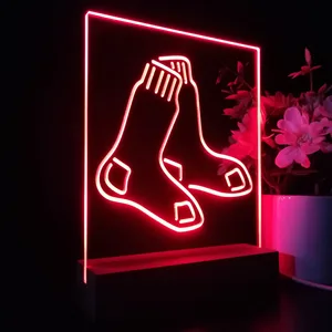 Boston Red Sox Logo 1 LED Desk Light