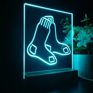 Boston Red Sox Logo 1 LED Desk Light