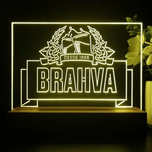 Brahva Beer Logo 1 LED Desk Light
