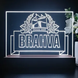 Brahva Beer Logo 1 LED Desk Light
