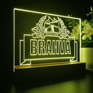 Brahva Beer Logo 1 LED Desk Light