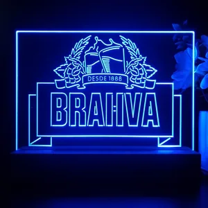 Brahva Beer Logo 1 LED Desk Light