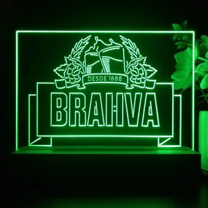 Brahva Beer Logo 1 LED Desk Light