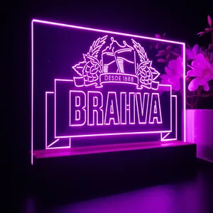 Brahva Beer Logo 1 LED Desk Light