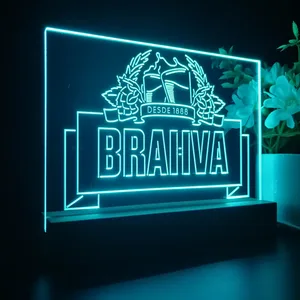Brahva Beer Logo 1 LED Desk Light