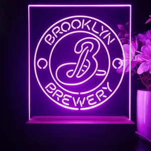 Brooklyn Brewery Logo 1 LED Desk Light
