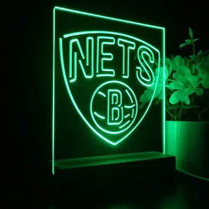 Brooklyn Nets Logo LED Desk Light