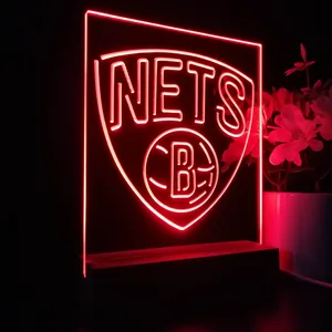 Brooklyn Nets Logo LED Desk Light