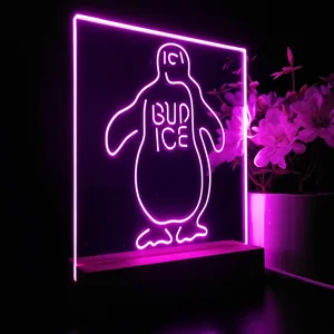 Bud Ice Penguin LED Desk Light