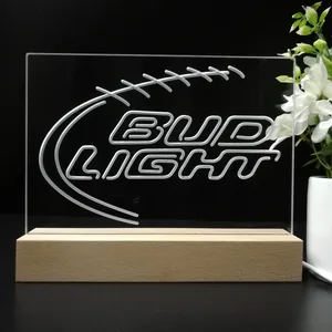 Bud Light Football LED Desk Light
