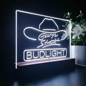 Bud Light George Strait LED Desk Light