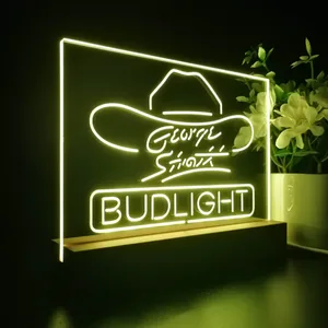 Bud Light George Strait LED Desk Light